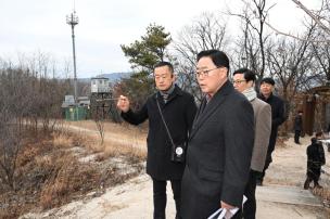 덕계 도시숲 현장 간부회의 의 사진