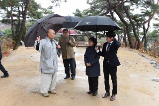 문화재청장회암사방문 사진