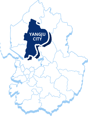 The Map of Yangju city : It provide infomation of Location of Yangju city